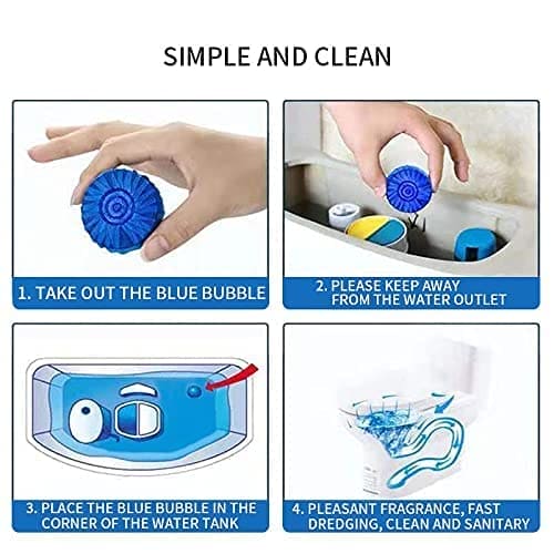 Set Of 10 Blue Bubble Toilet Cleaner, Automatic Flushing Toilet Bowl Cleaner, Toilet Cleaning Tablets, Yellow Dirt Toilet Cleaning Tool, Bathroom Cleaning Ball Tablets, Home Deodorizer Toilet Cleaner Set Of 10 Blue Bubble Toilet Cleaner, Automatic Flushing Toilet Bowl Cleaner, Toilet Cleaning Tablets, Yellow Dirt Toilet Cleaning Tool, Bathroom Cleaning Ball Tablets, Home Deodorizer Toilet Cleaner